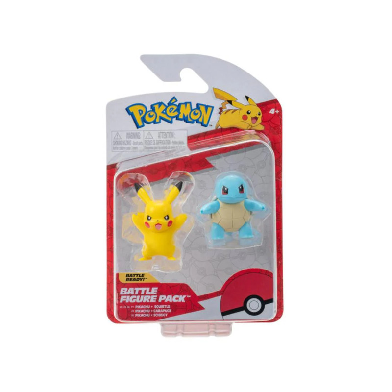 Pokemon Battle Figure Pack Kanto Pikachu & Squirtle - لعبة